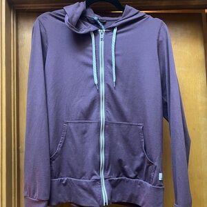 Vuori Maroon Zip-Up Hoodie